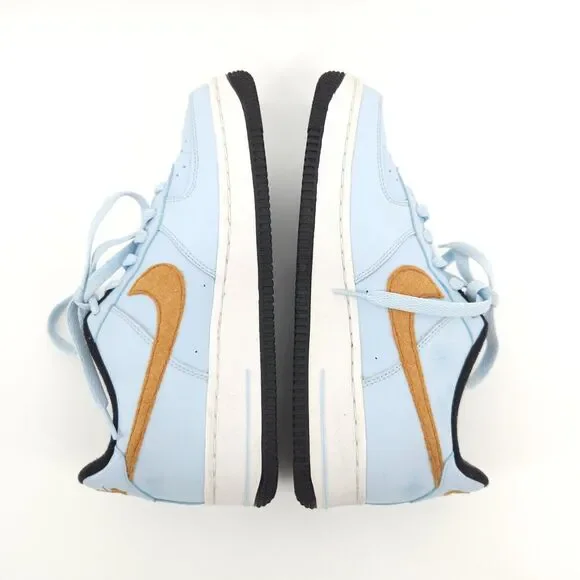 AIR FORCE 1 FELT CELESTINE Shoes Women Size 8.5 / 7Y BLUE GOLD BV6058-400 - Picture 5 of 10